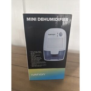 Ivation Mini Dehumidifier With 500ML Translucent Water Tank & Automatic Shut-Off